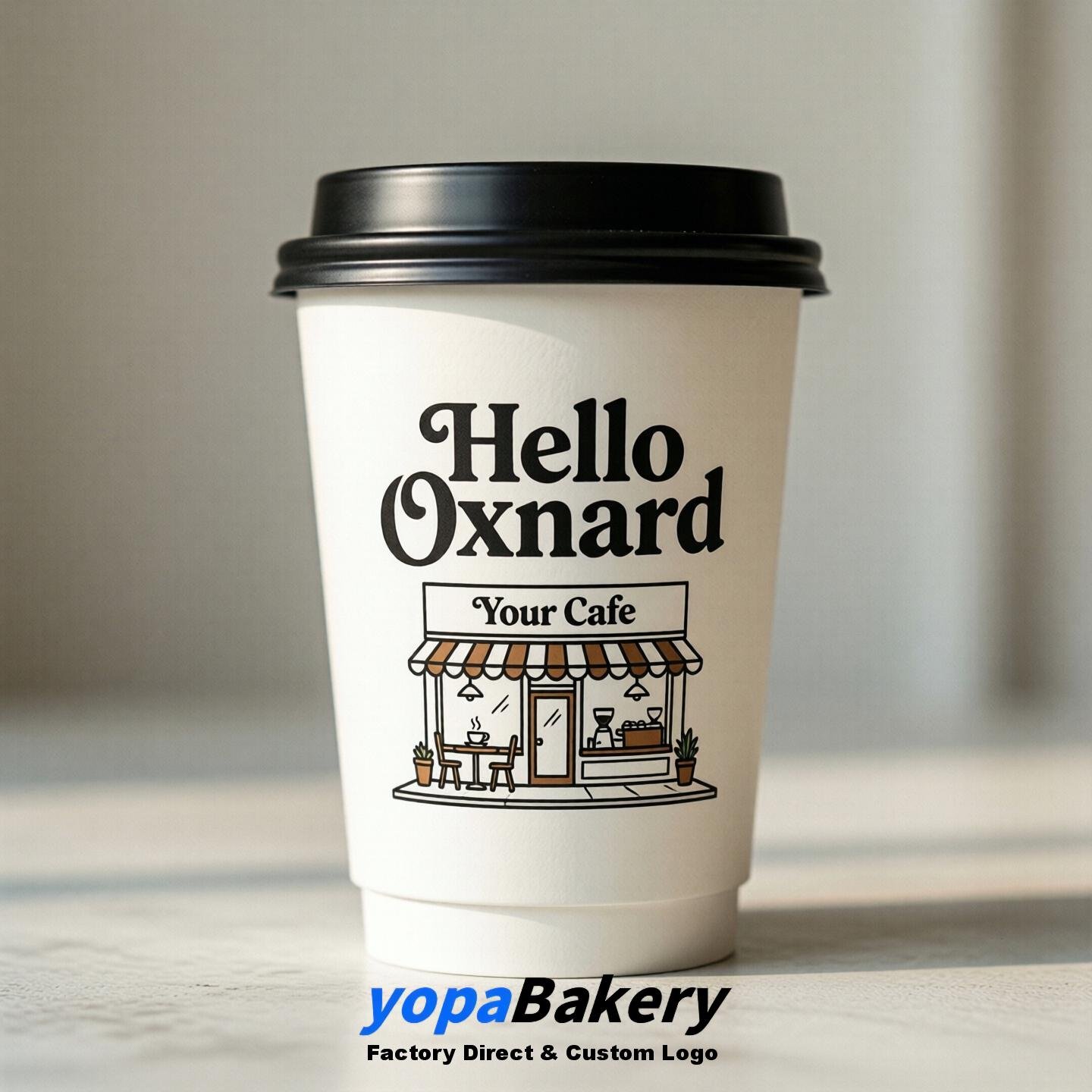 Welcome to Oxnard Printed Paper Coffee Cups | Oxnard Cafe Packaging Designer