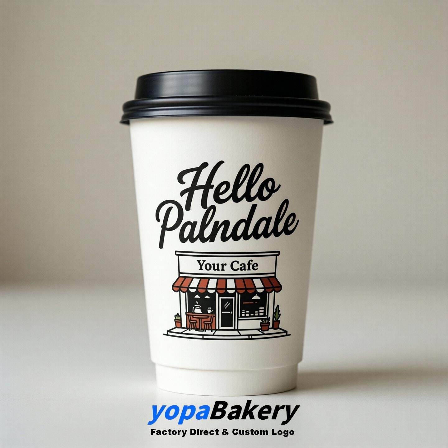 Welcome to Palmdale Printed Paper Coffee Cups | Palmdale Cafe Packaging Designer