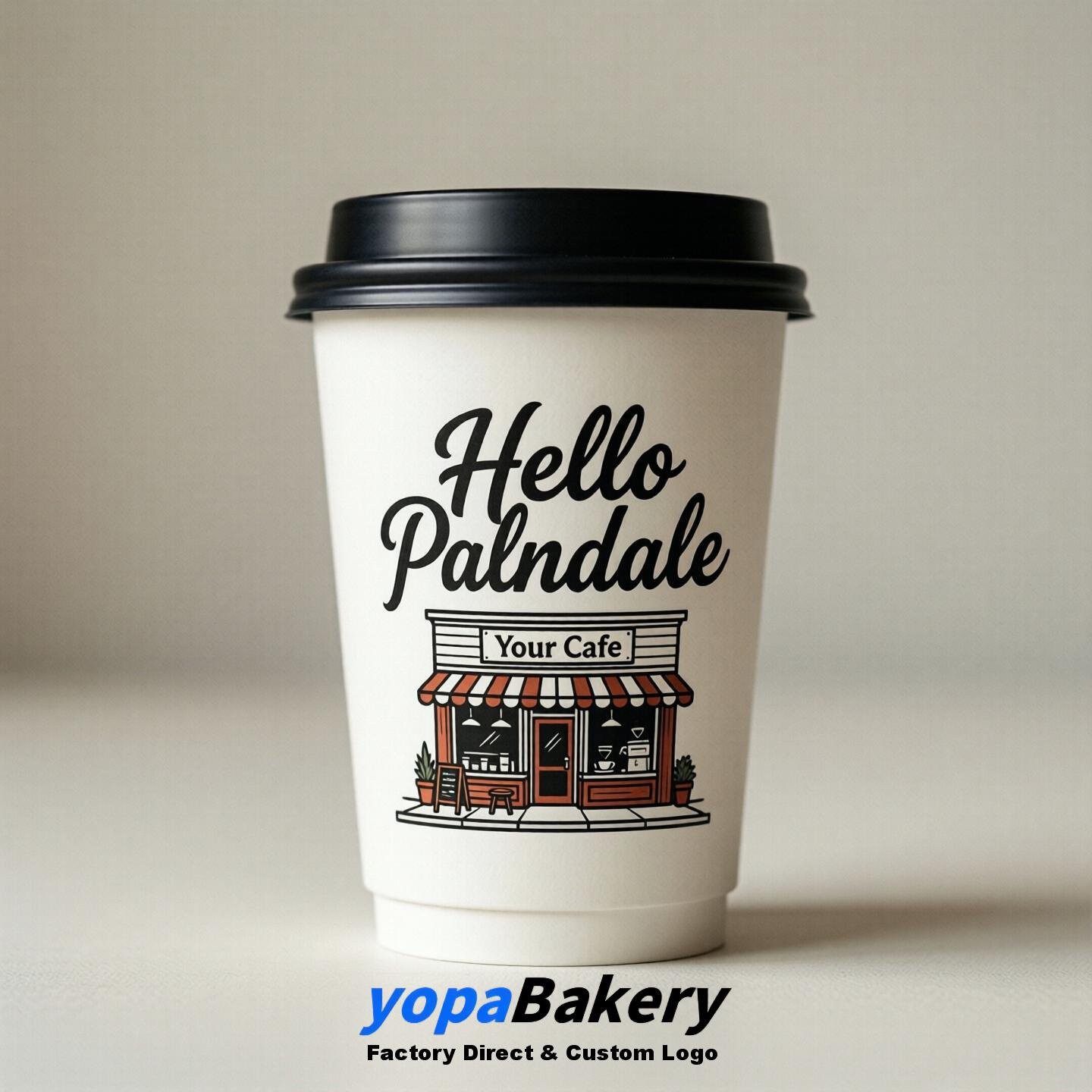 Welcome to Palmdale Printed Paper Coffee Cups | Palmdale Cafe Packaging Designer