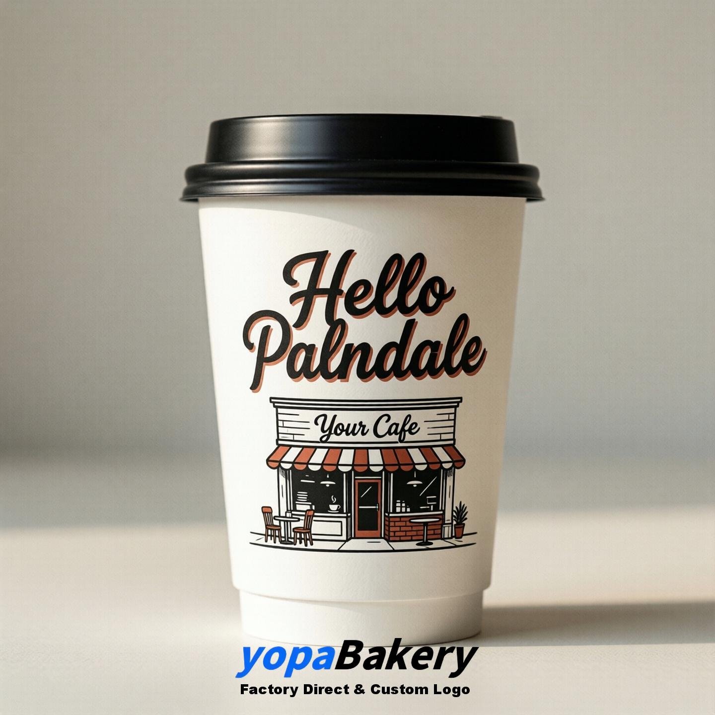 Welcome to Palmdale Printed Paper Coffee Cups | Palmdale Cafe Packaging Designer