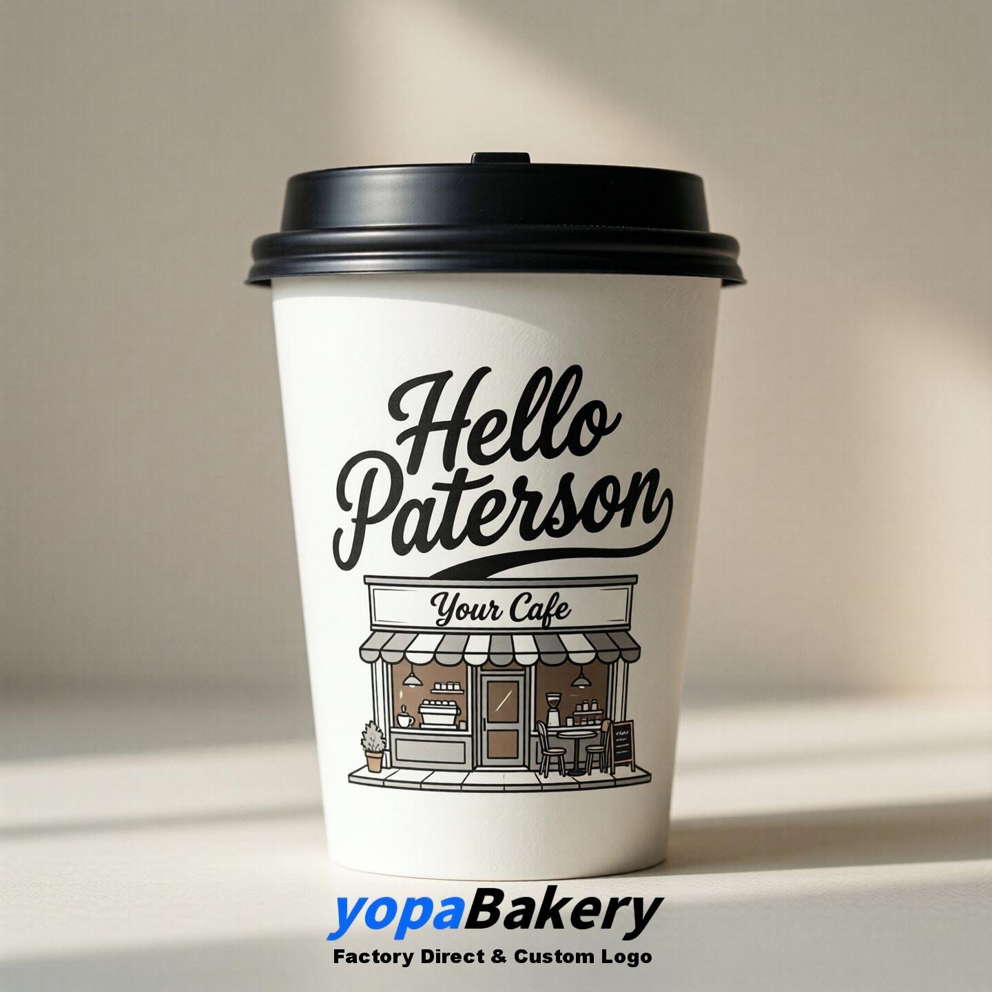 Welcome to Paterson Printed Paper Coffee Cups | Paterson Cafe Packaging Designer