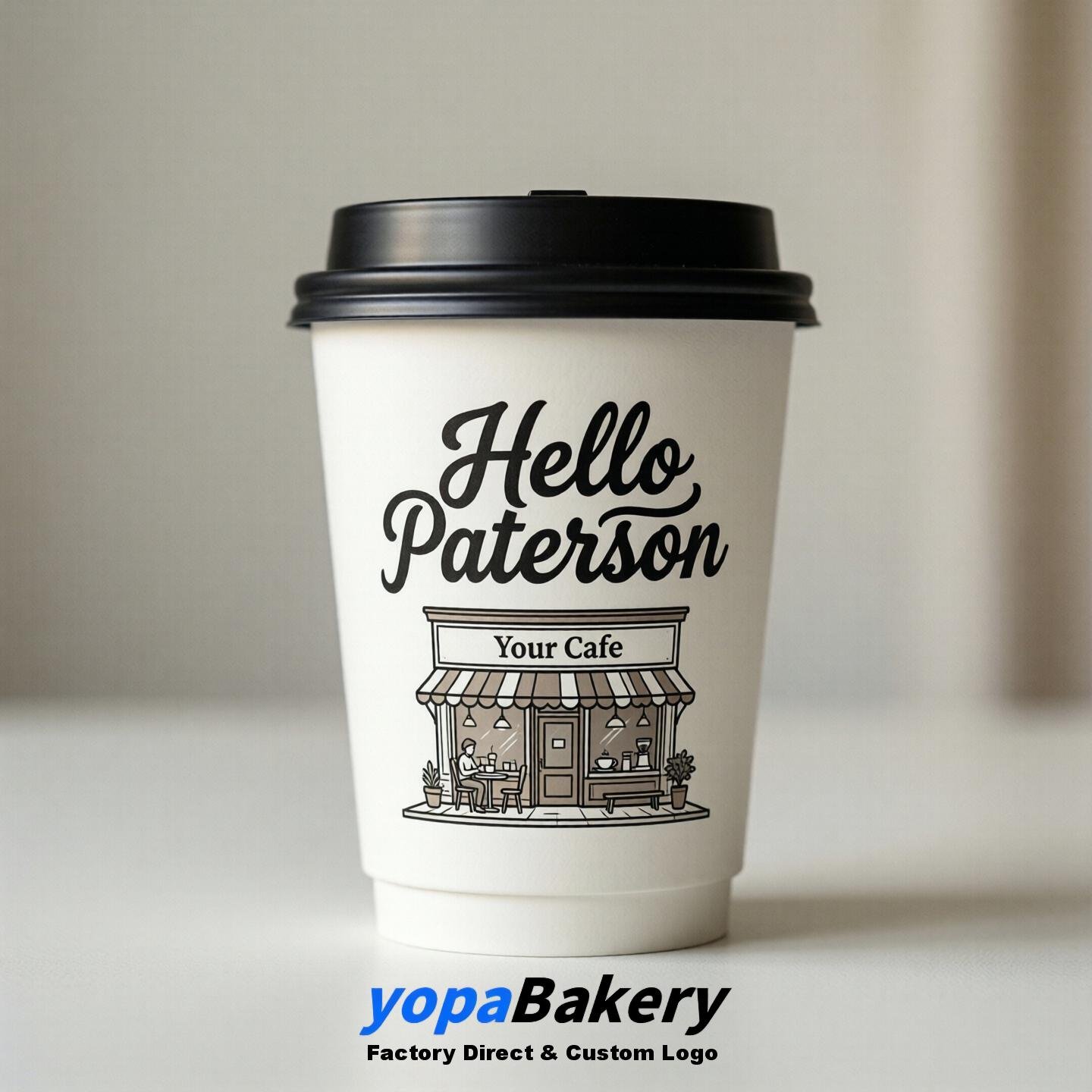 Welcome to Paterson Printed Paper Coffee Cups | Paterson Cafe Packaging Designer