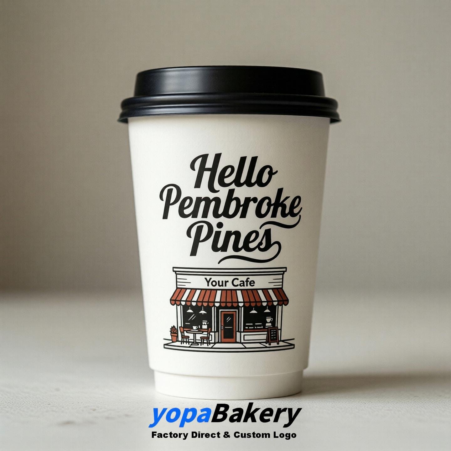 Welcome to Pembroke Pines Printed Paper Coffee Cups | Pembroke Pines Cafe Packaging Designer