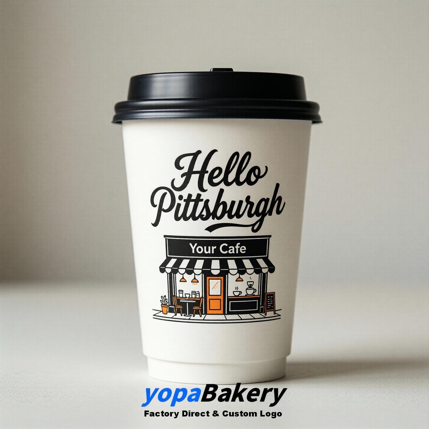 Welcome to Pittsburgh Printed Paper Coffee Cups | Pittsburgh Coffee Packaging Design Firm
