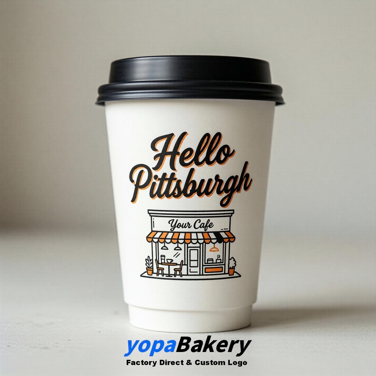 Welcome to Pittsburgh Printed Paper Coffee Cups | Pittsburgh Coffee Packaging Design Firm