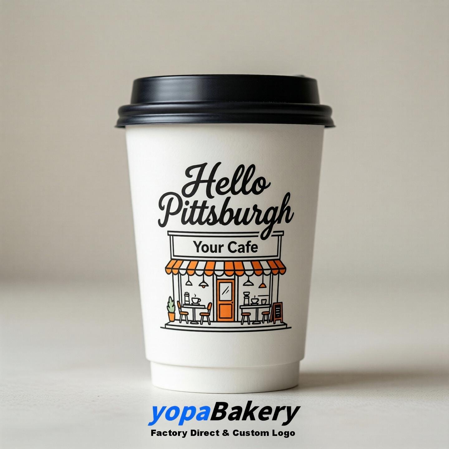 Welcome to Pittsburgh Printed Paper Coffee Cups | Pittsburgh Coffee Packaging Design Firm