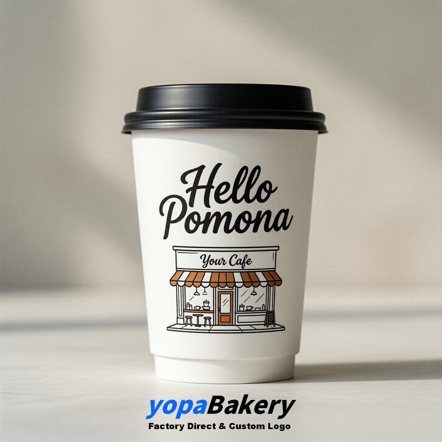 Welcome to Pomona Printed Paper Coffee Cups | Pomona Cafe Packaging Designer