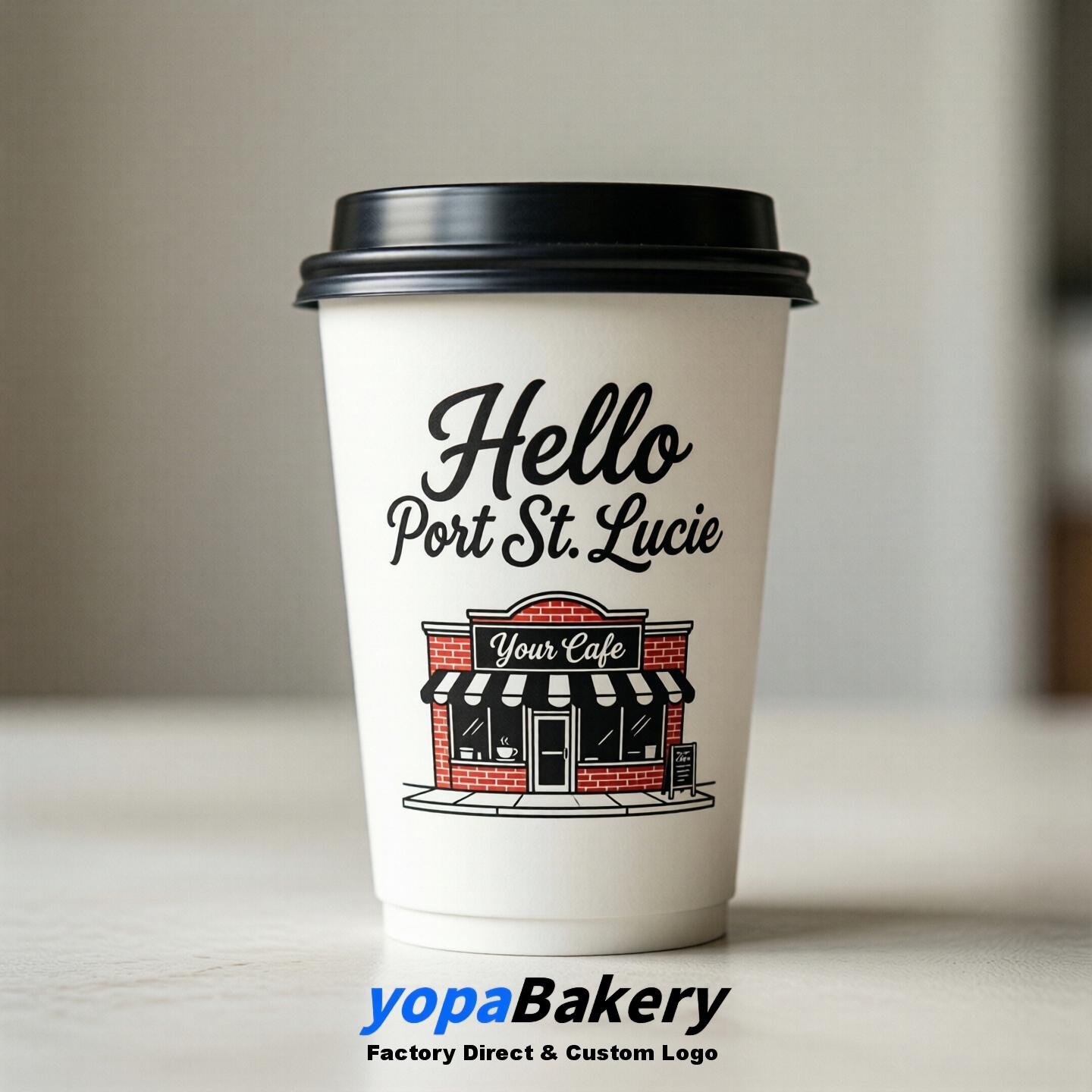 Welcome to Port St. Lucie Printed Paper Coffee Cups | Port St. Lucie Cafe Packaging Designer