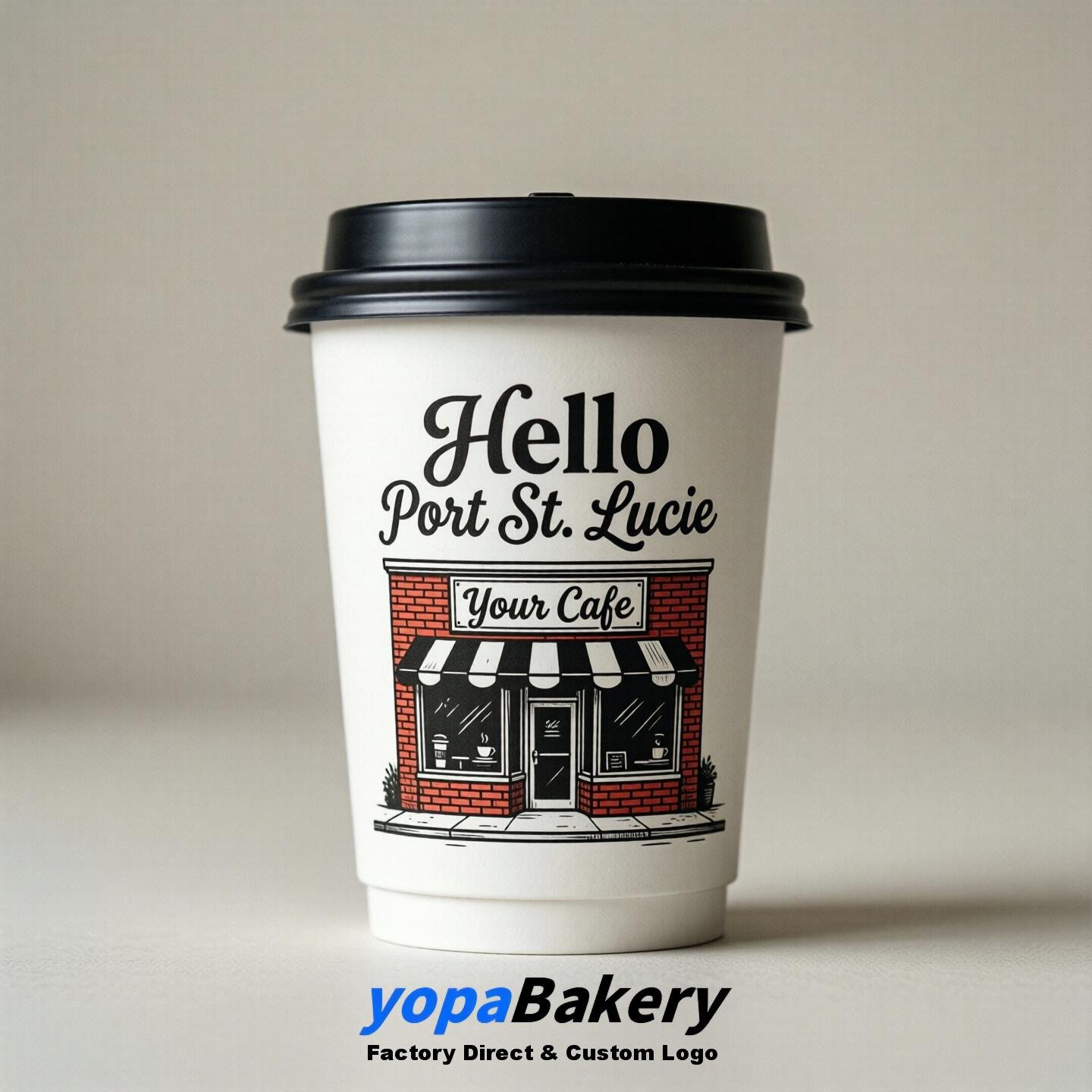 Welcome to Port St. Lucie Printed Paper Coffee Cups | Port St. Lucie Cafe Packaging Designer