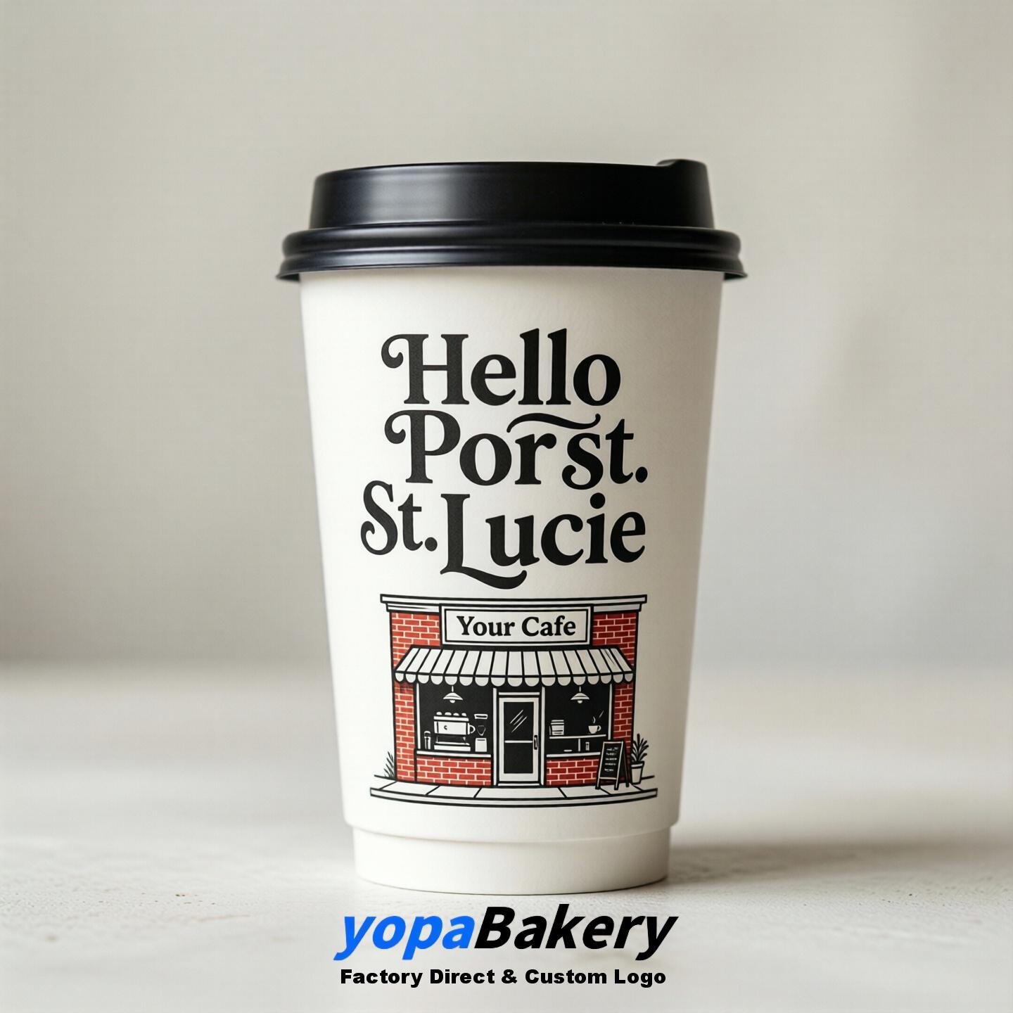 Welcome to Port St. Lucie Printed Paper Coffee Cups | Port St. Lucie Cafe Packaging Designer
