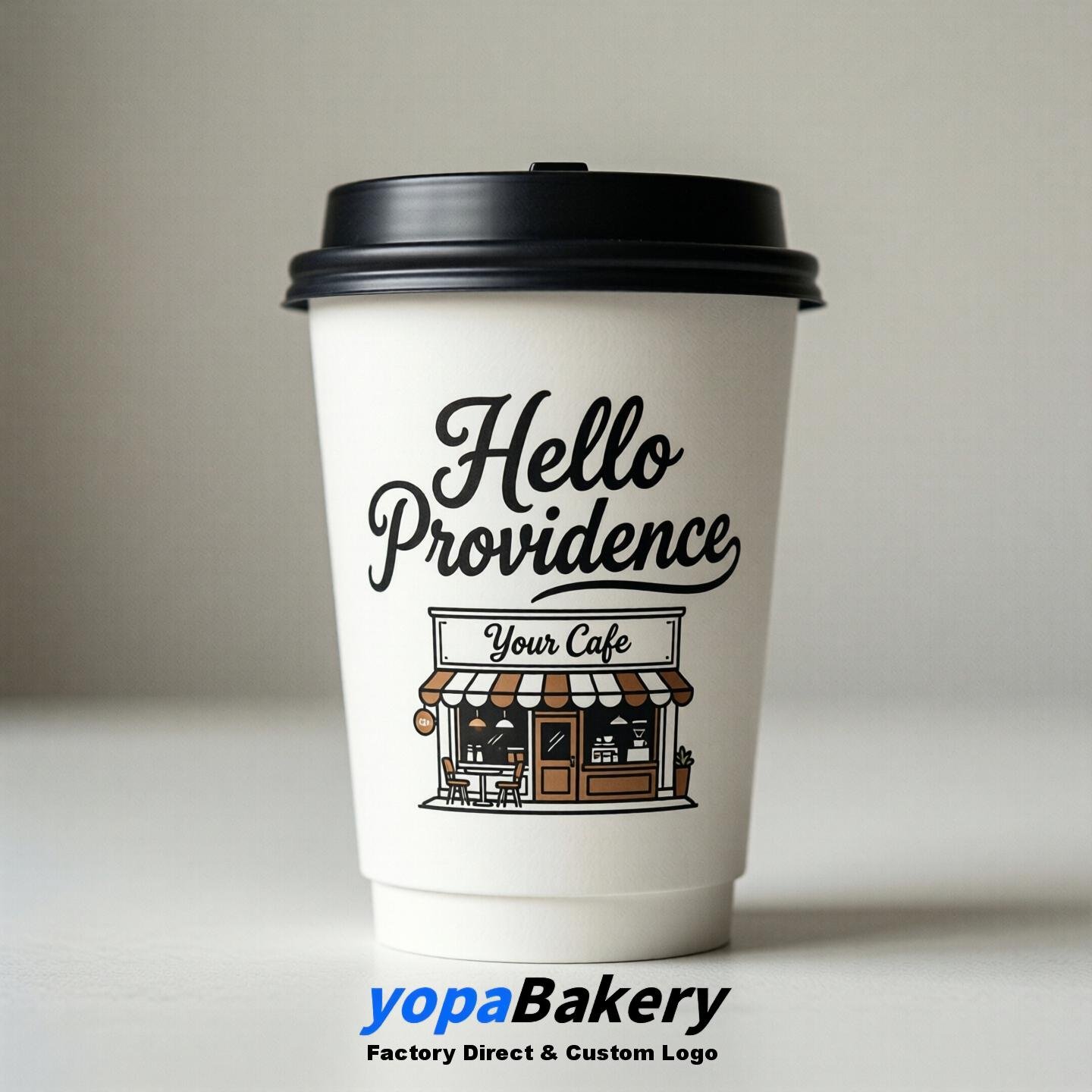 Welcome to Providence Printed Paper Coffee Cups | Providence Cafe Packaging Designer