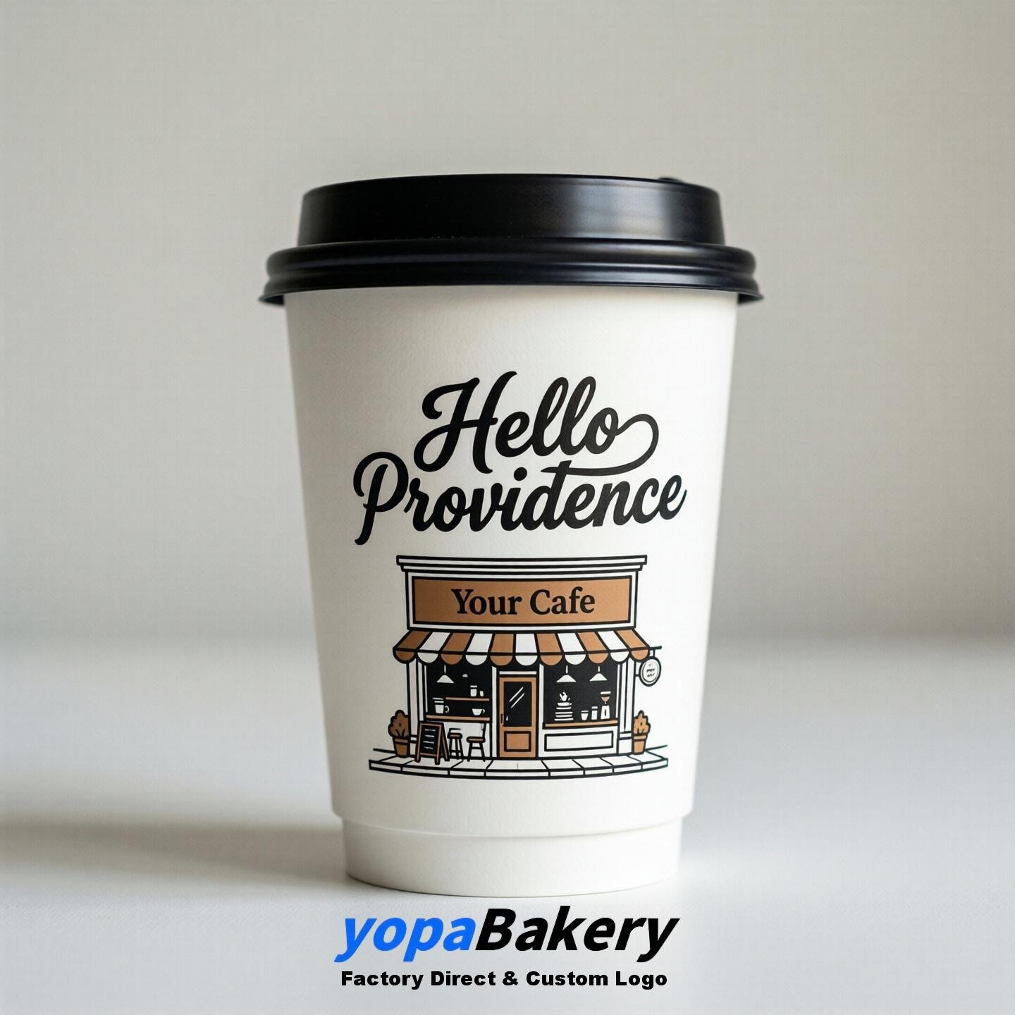 Welcome to Providence Printed Paper Coffee Cups | Providence Cafe Packaging Designer
