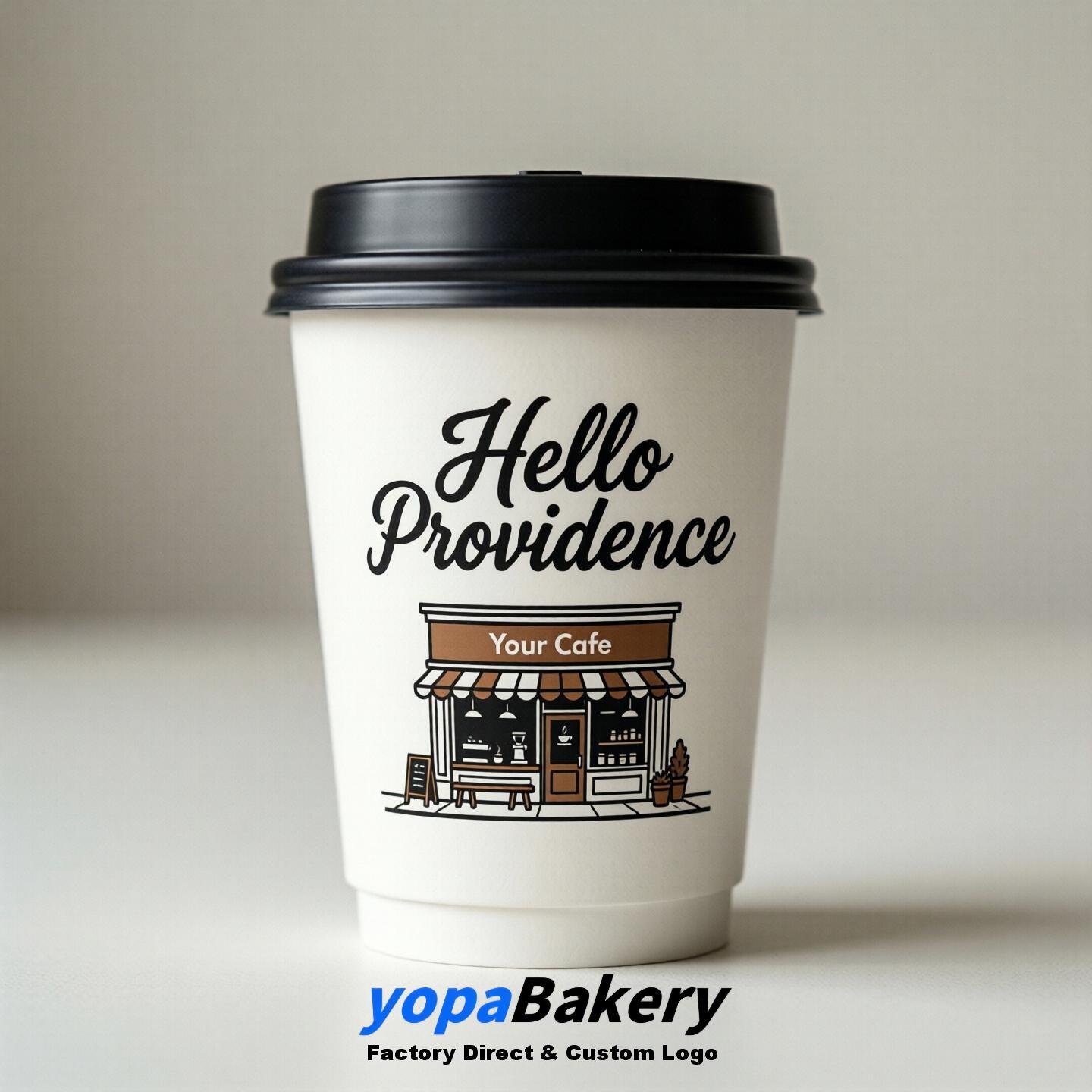 Welcome to Providence Printed Paper Coffee Cups | Providence Cafe Packaging Designer