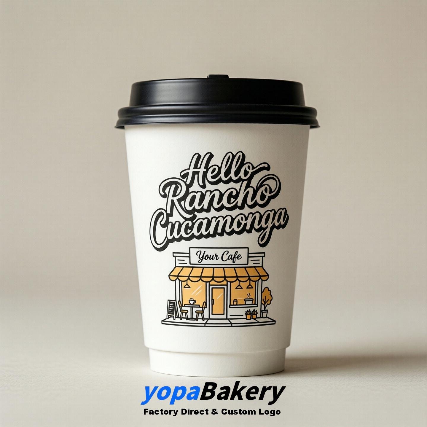 Welcome to Rancho Cucamonga Printed Paper Coffee Cups | Rancho Cucamonga Cafe Packaging Designer