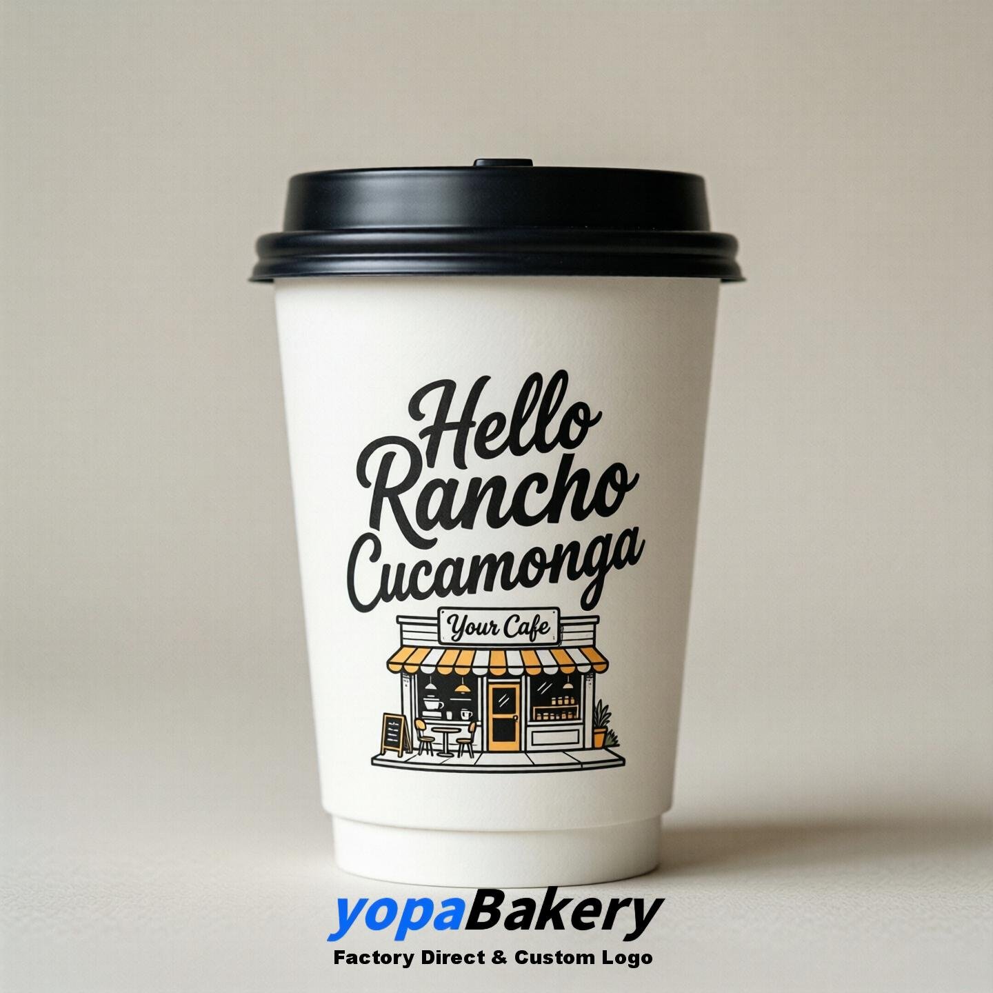 Welcome to Rancho Cucamonga Printed Paper Coffee Cups | Rancho Cucamonga Cafe Packaging Designer