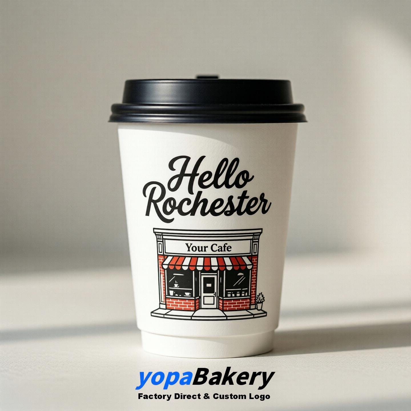 Welcome to Rochester Printed Paper Coffee Cups | Rochester Cafe Packaging Designer