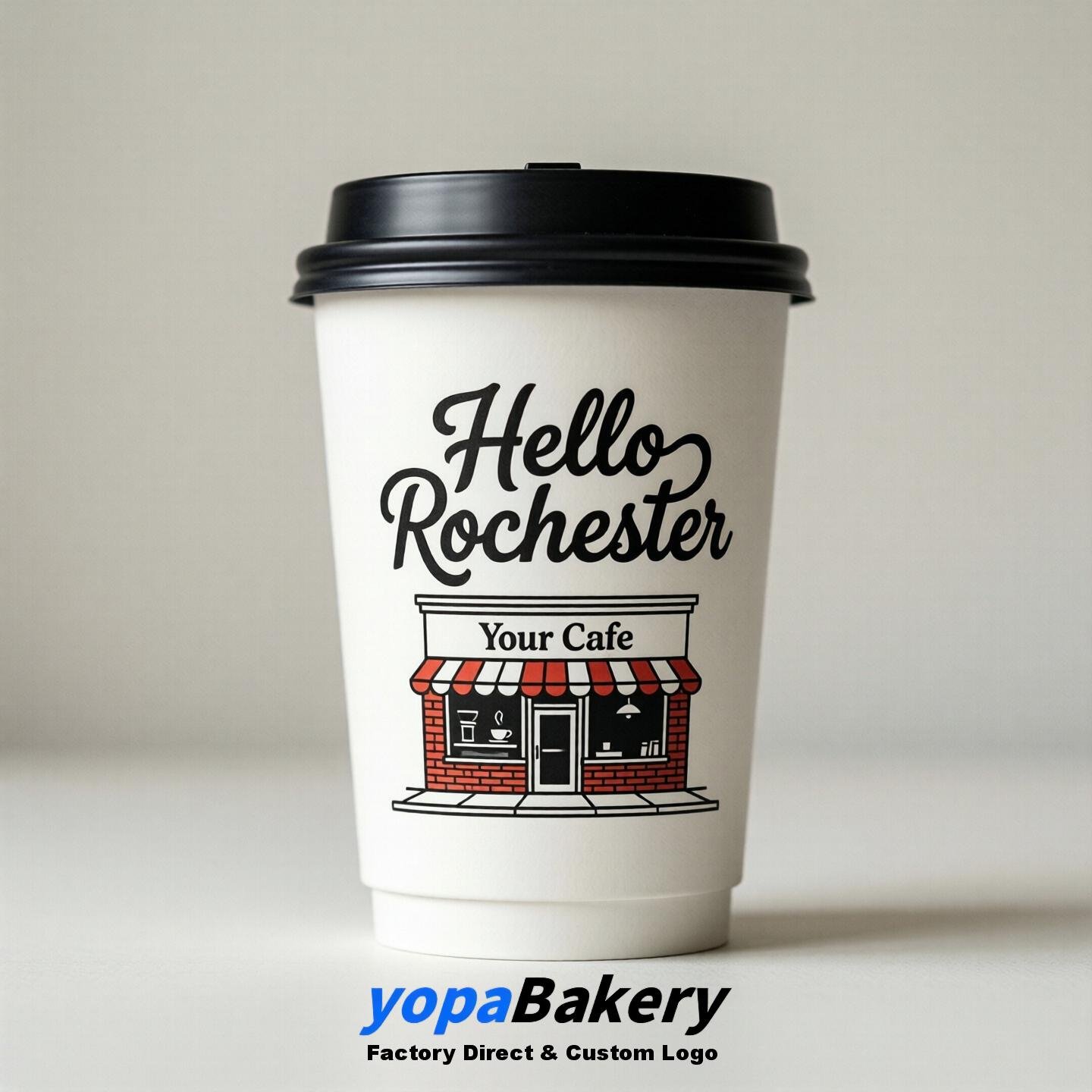 Welcome to Rochester Printed Paper Coffee Cups | Rochester Cafe Packaging Designer