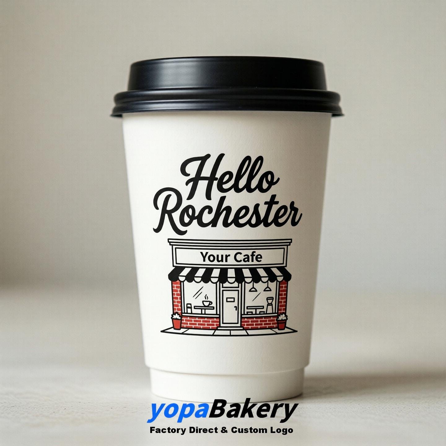 Welcome to Rochester Printed Paper Coffee Cups | Rochester Cafe Packaging Designer