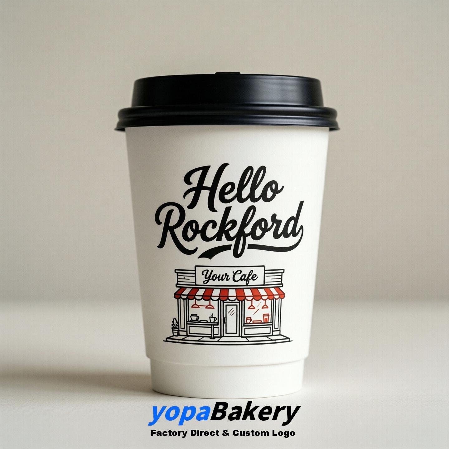 Welcome to Rockford Printed Paper Coffee Cups | Rockford Cafe Packaging Designer