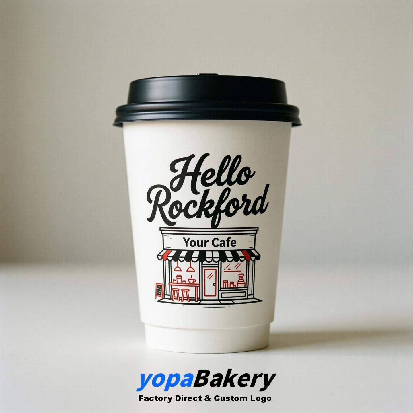 Welcome to Rockford Printed Paper Coffee Cups | Rockford Cafe Packaging Designer
