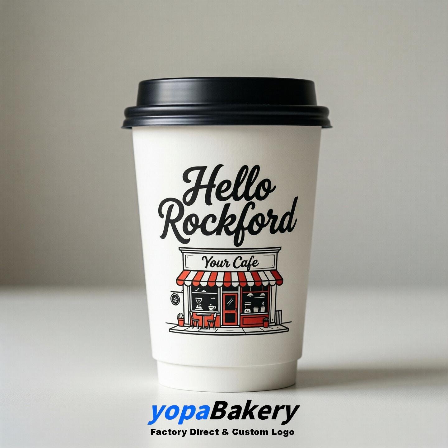 Welcome to Rockford Printed Paper Coffee Cups | Rockford Cafe Packaging Designer