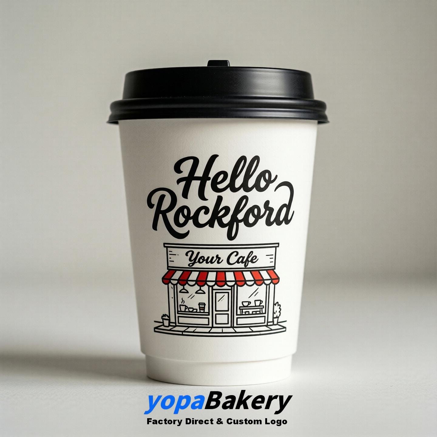 Welcome to Rockford Printed Paper Coffee Cups | Rockford Cafe Packaging Designer
