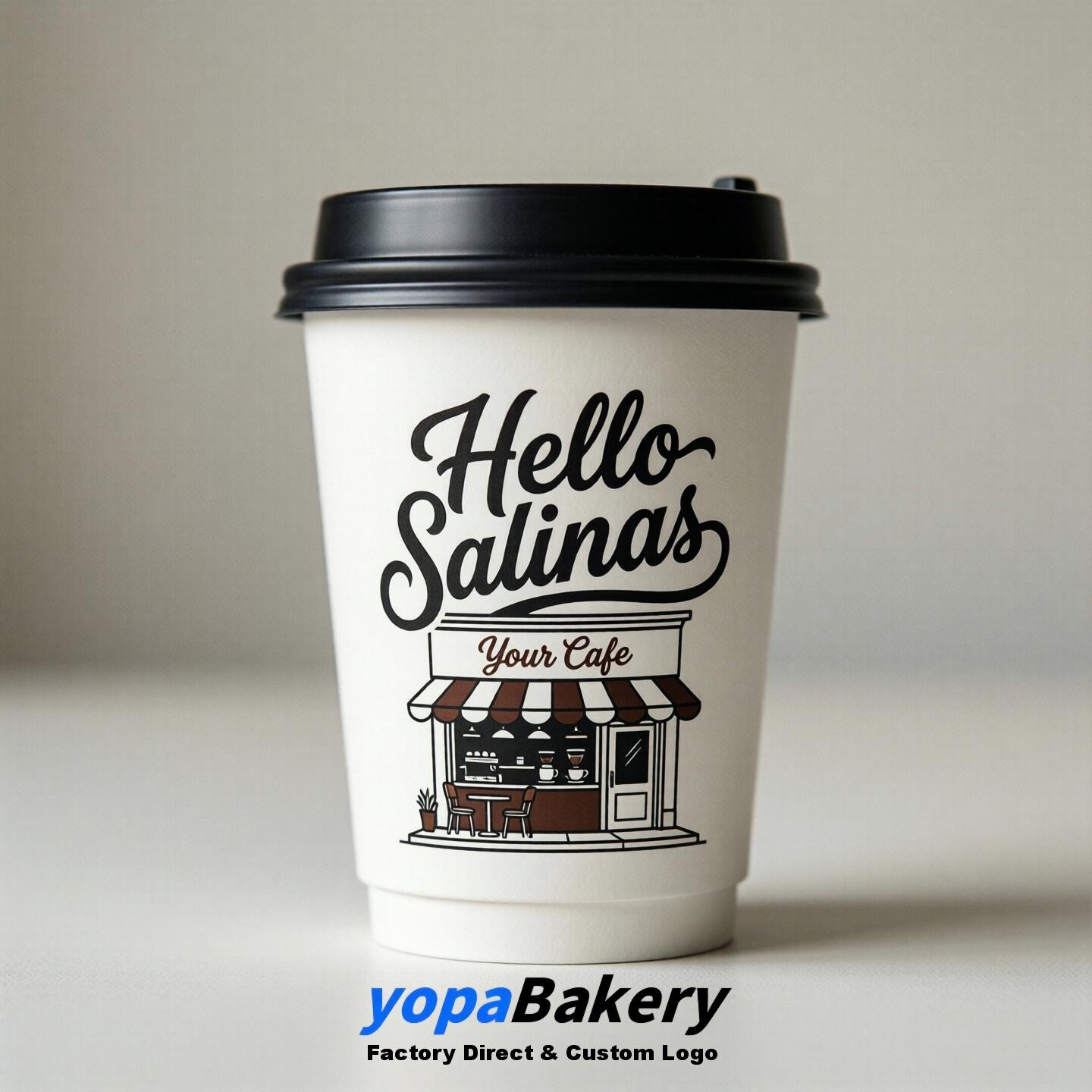 Welcome to Salinas Printed Paper Coffee Cups | Salinas Cafe Packaging Designer