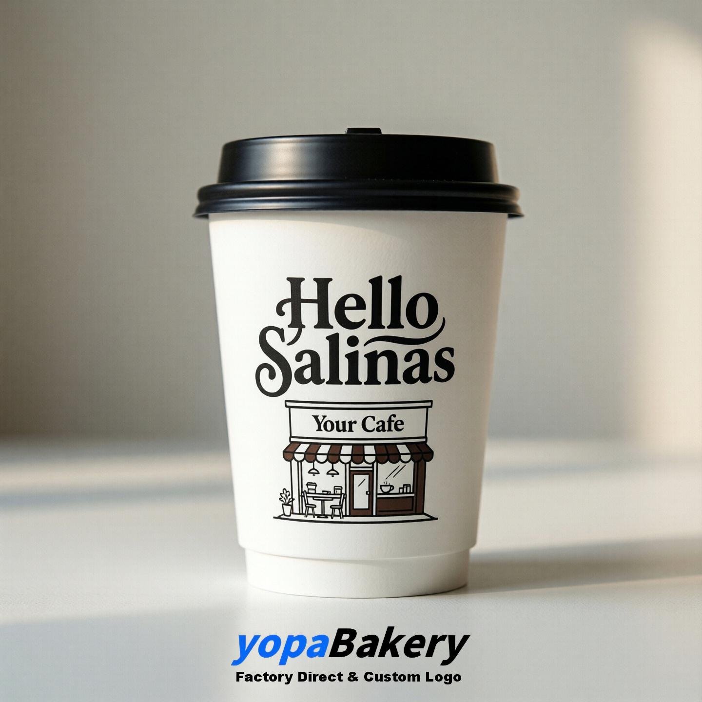 Welcome to Salinas Printed Paper Coffee Cups | Salinas Cafe Packaging Designer