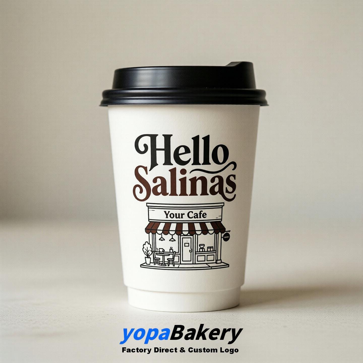 Welcome to Salinas Printed Paper Coffee Cups | Salinas Cafe Packaging Designer