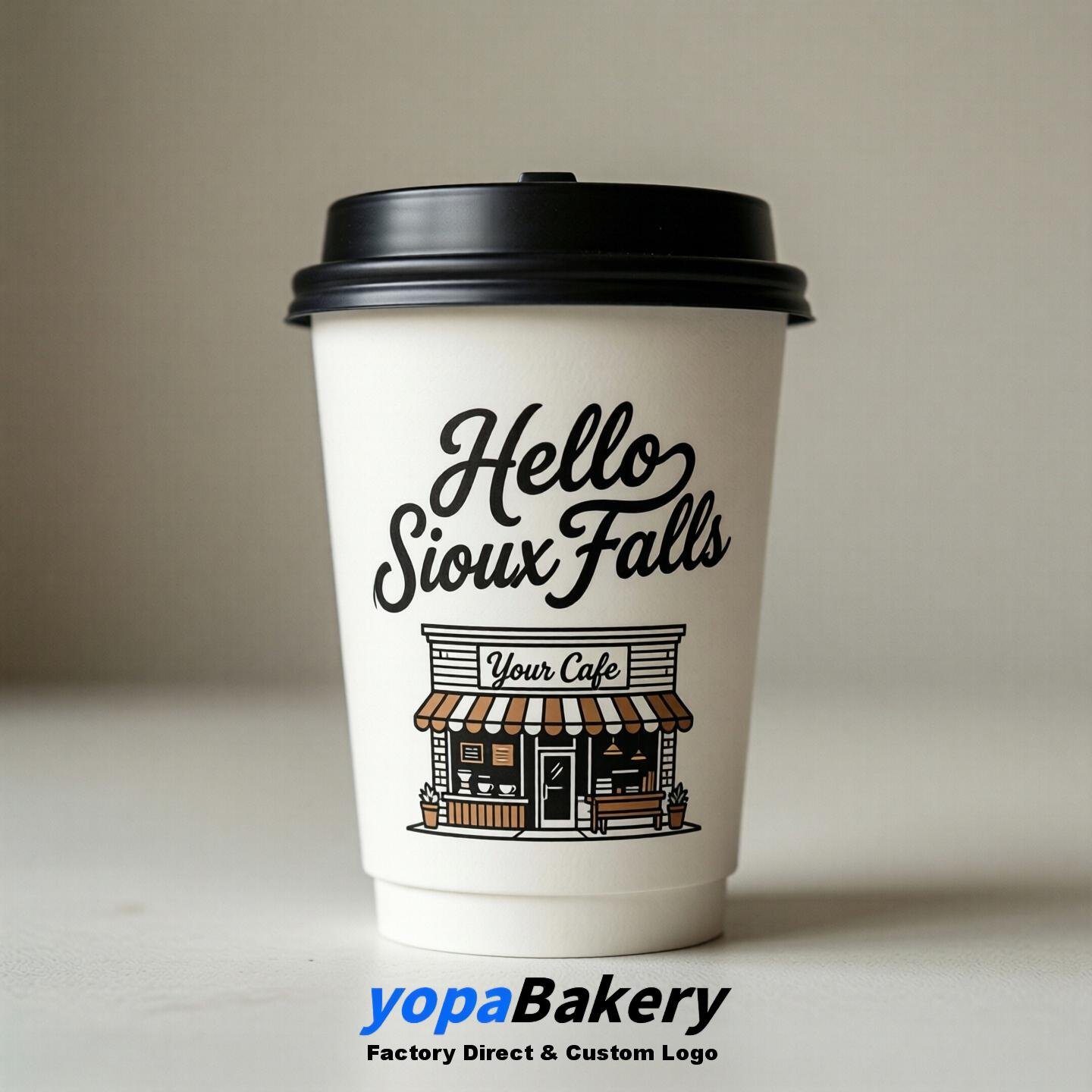 Welcome to Sioux Falls Printed Paper Coffee Cups | Sioux Falls Cafe Packaging Designer