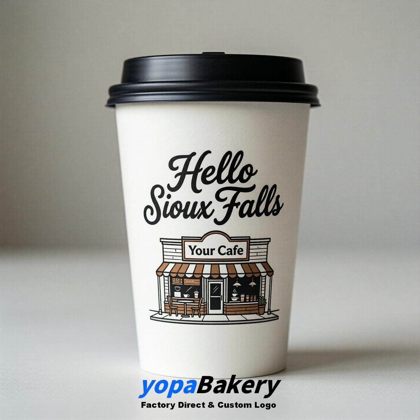 Welcome to Sioux Falls Printed Paper Coffee Cups | Sioux Falls Cafe Packaging Designer