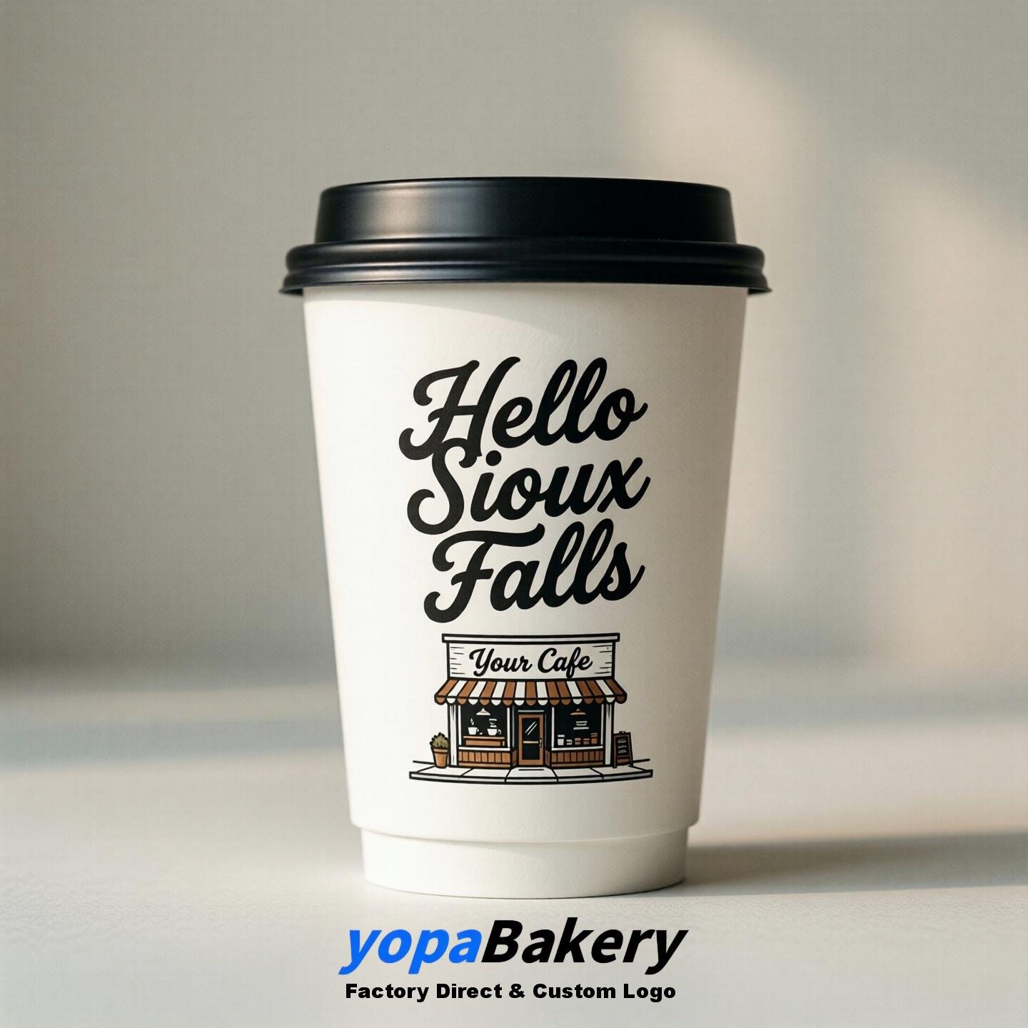 Welcome to Sioux Falls Printed Paper Coffee Cups | Sioux Falls Cafe Packaging Designer