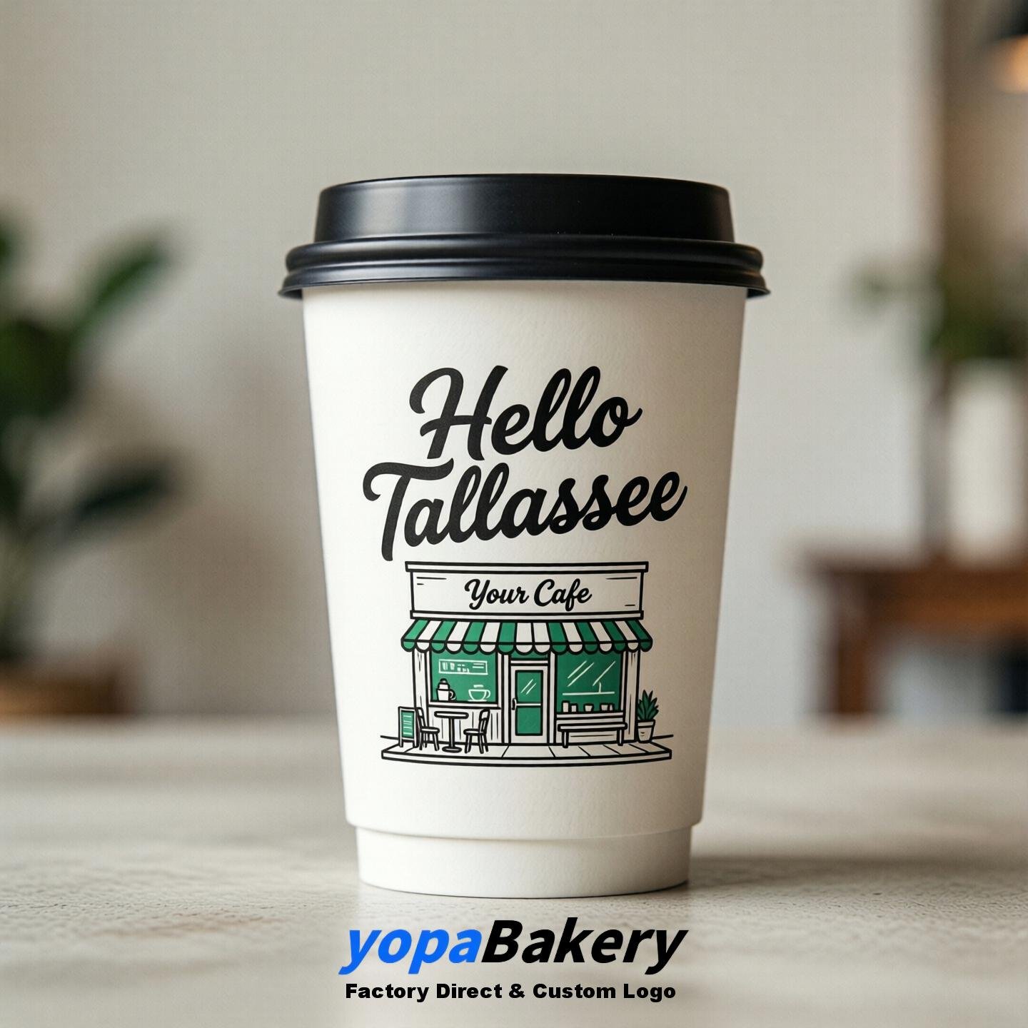 Welcome to Tallahassee Printed Paper Coffee Cups | Tallahassee Cafe Packaging Designer