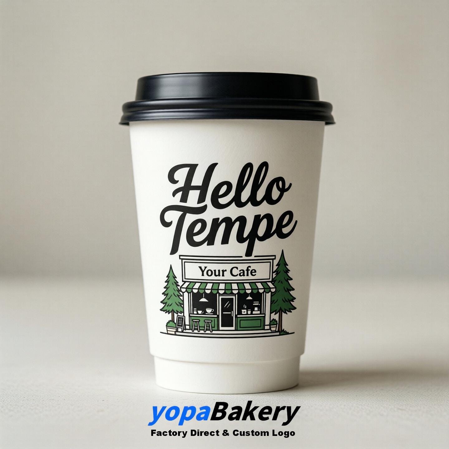 Welcome to Tempe Printed Paper Coffee Cups | Tempe Cafe Packaging Designer