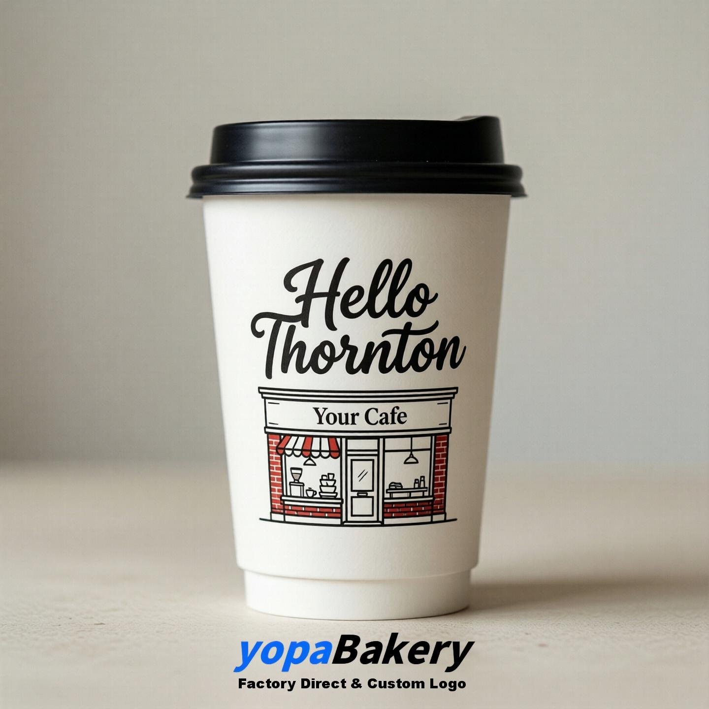 Welcome to Thornton Printed Paper Coffee Cups | Thornton Cafe Packaging Designer