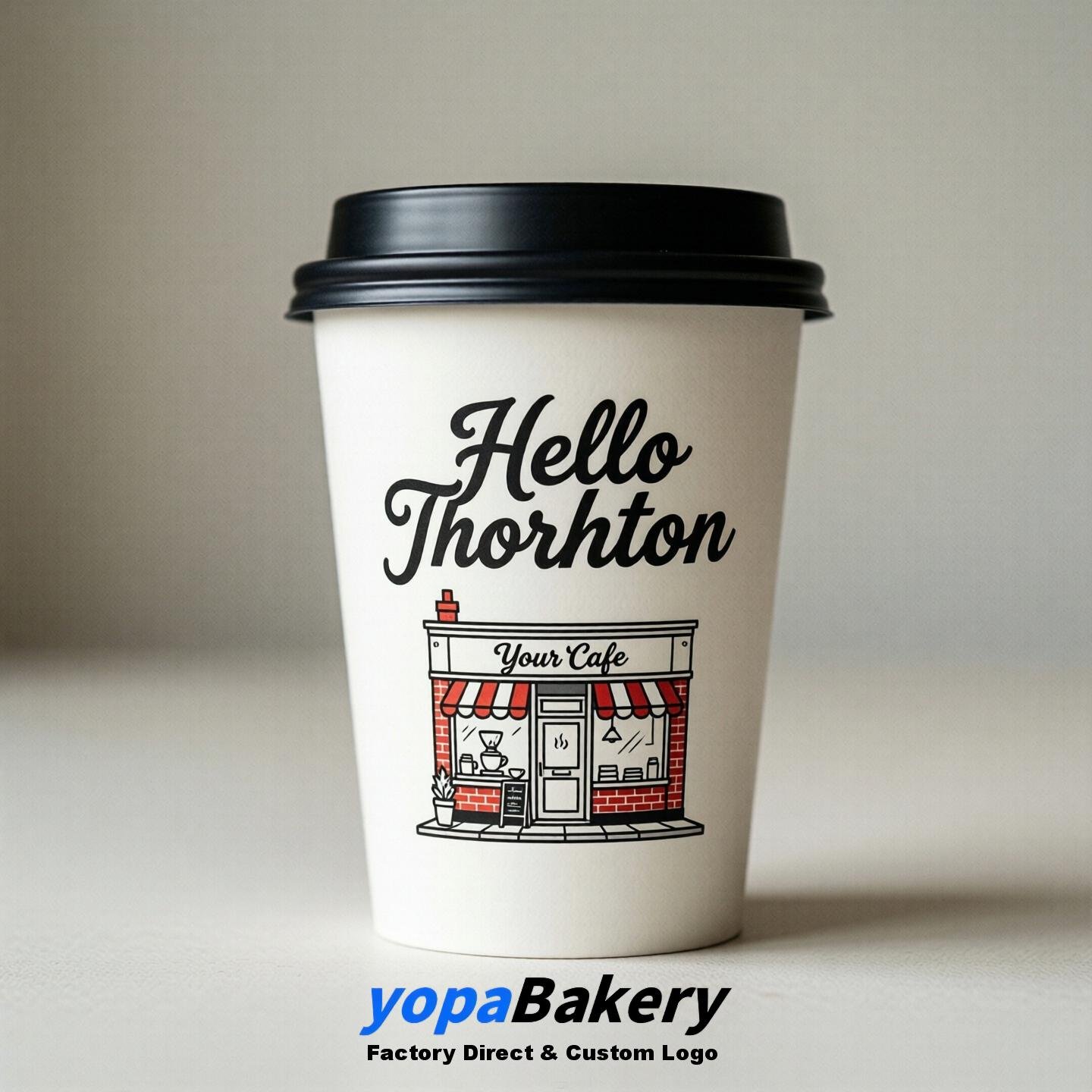 Welcome to Thornton Printed Paper Coffee Cups | Thornton Cafe Packaging Designer