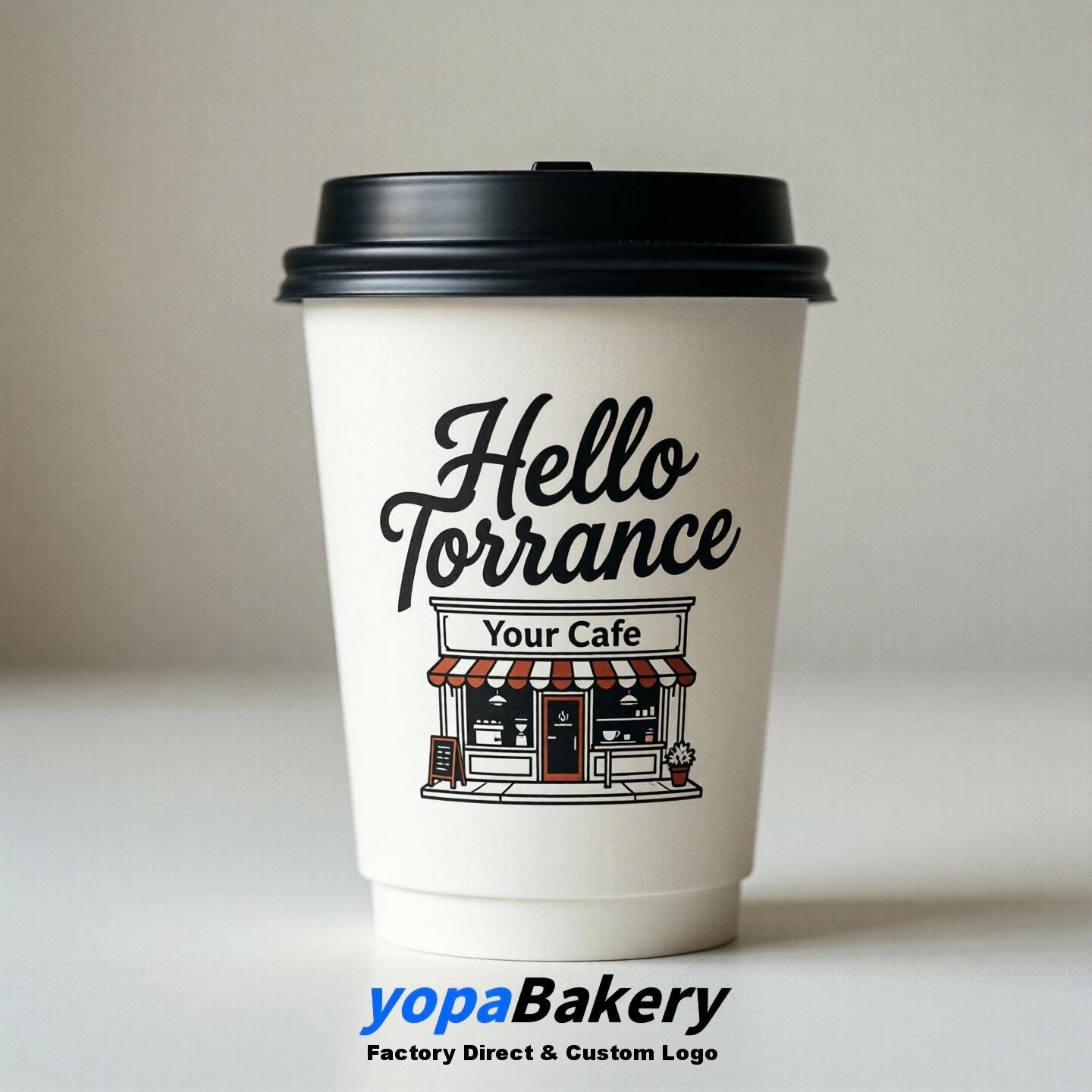 Welcome to Torrance Printed Paper Coffee Cups | Torrance Cafe Packaging Designer