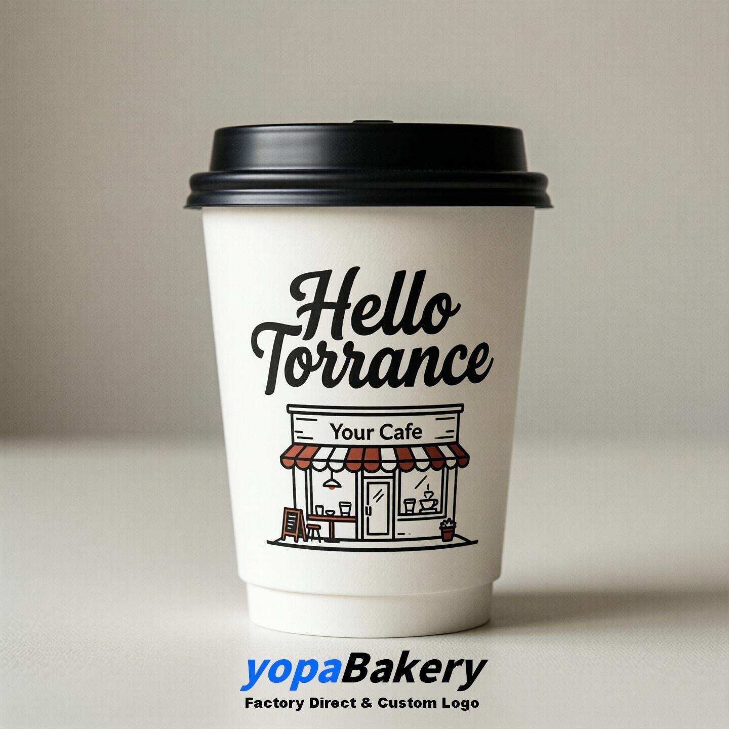 Welcome to Torrance Printed Paper Coffee Cups | Torrance Cafe Packaging Designer