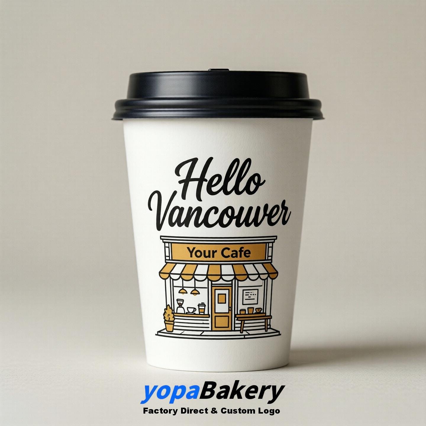 Welcome to Vancouver Printed Paper Coffee Cups | Vancouver Cafe Packaging Designer