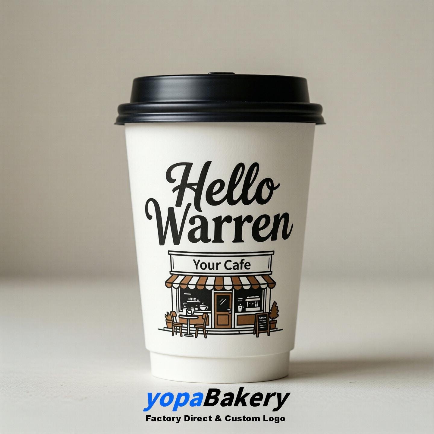 Welcome to Warren Printed Paper Coffee Cups | Warren Cafe Packaging Designer