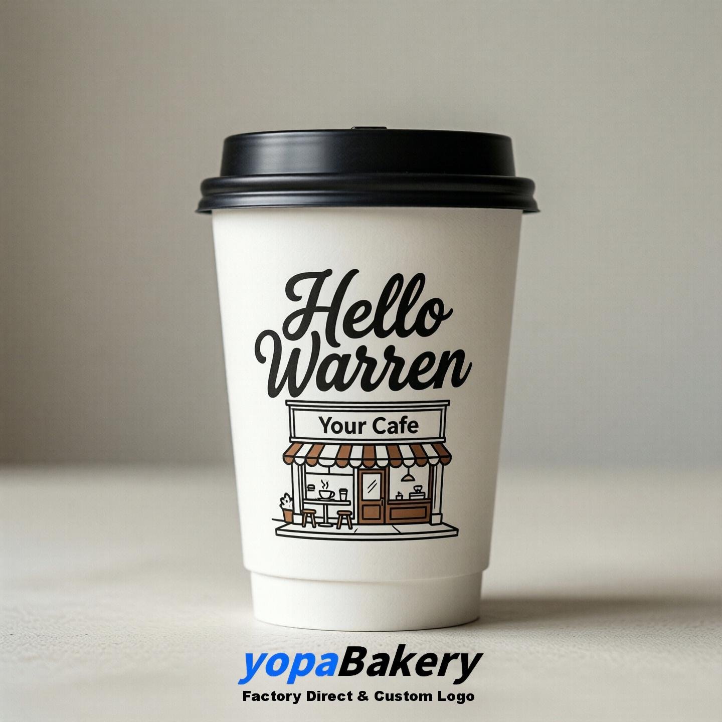 Welcome to Warren Printed Paper Coffee Cups | Warren Cafe Packaging Designer