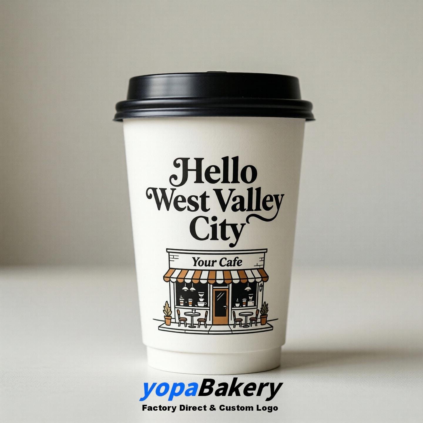 Welcome to West Valley City Printed Paper Coffee Cups | West Valley City Cafe Packaging Designer