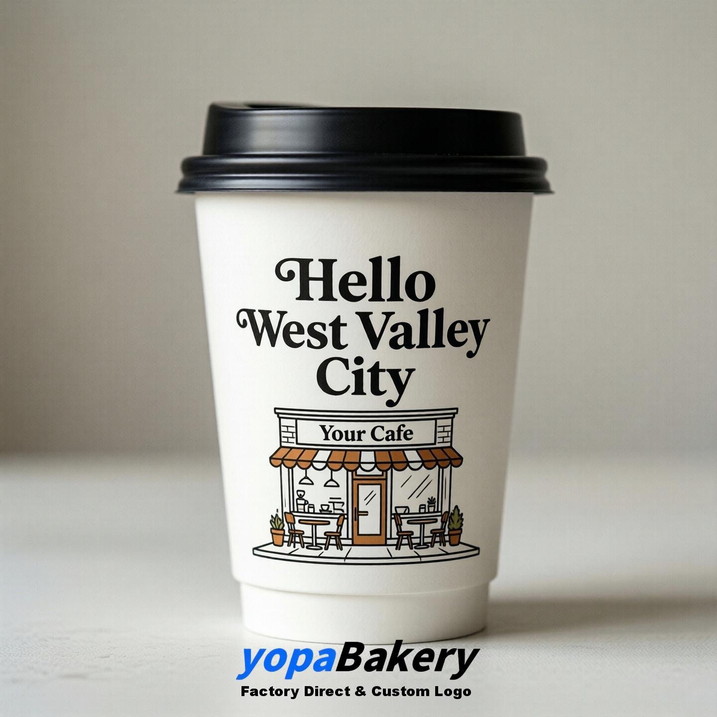 Welcome to West Valley City Printed Paper Coffee Cups | West Valley City Cafe Packaging Designer